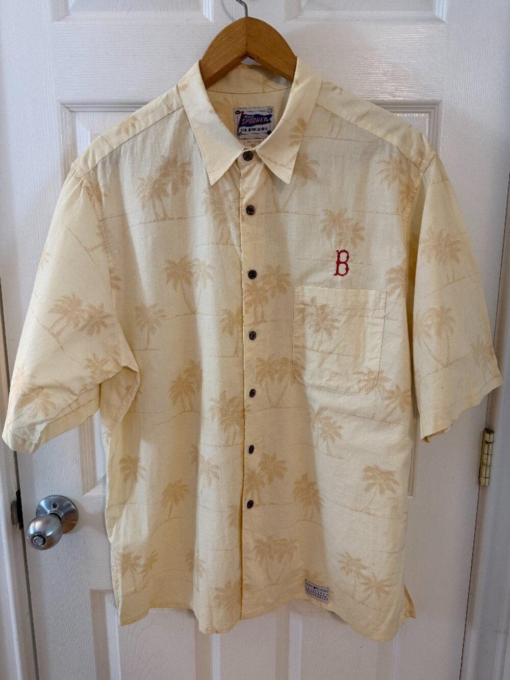 Vintage Reyn Spooner Boston Red Sox Hawaiian Shirt Genuine Merchandise Size XL